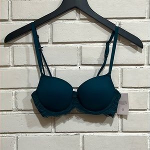 Auden Daydream Light Lift Lace Demi Teal Green T-Shirt Bra